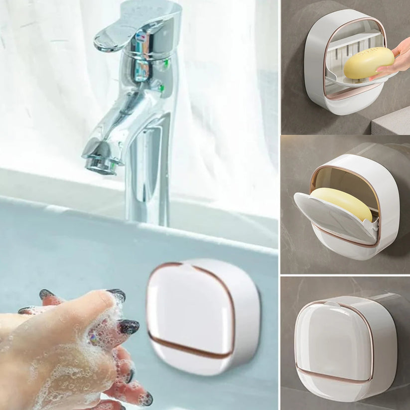 Soporte de Jabón PREMIUM™ – Jabón seco y baño impecable, con diseño elegante.