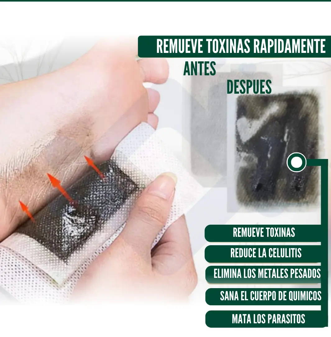 x10 KinkoQuick ™️ Parches Naturales Desintoxicante Para Mejorar Tu Bienestra Y Salud