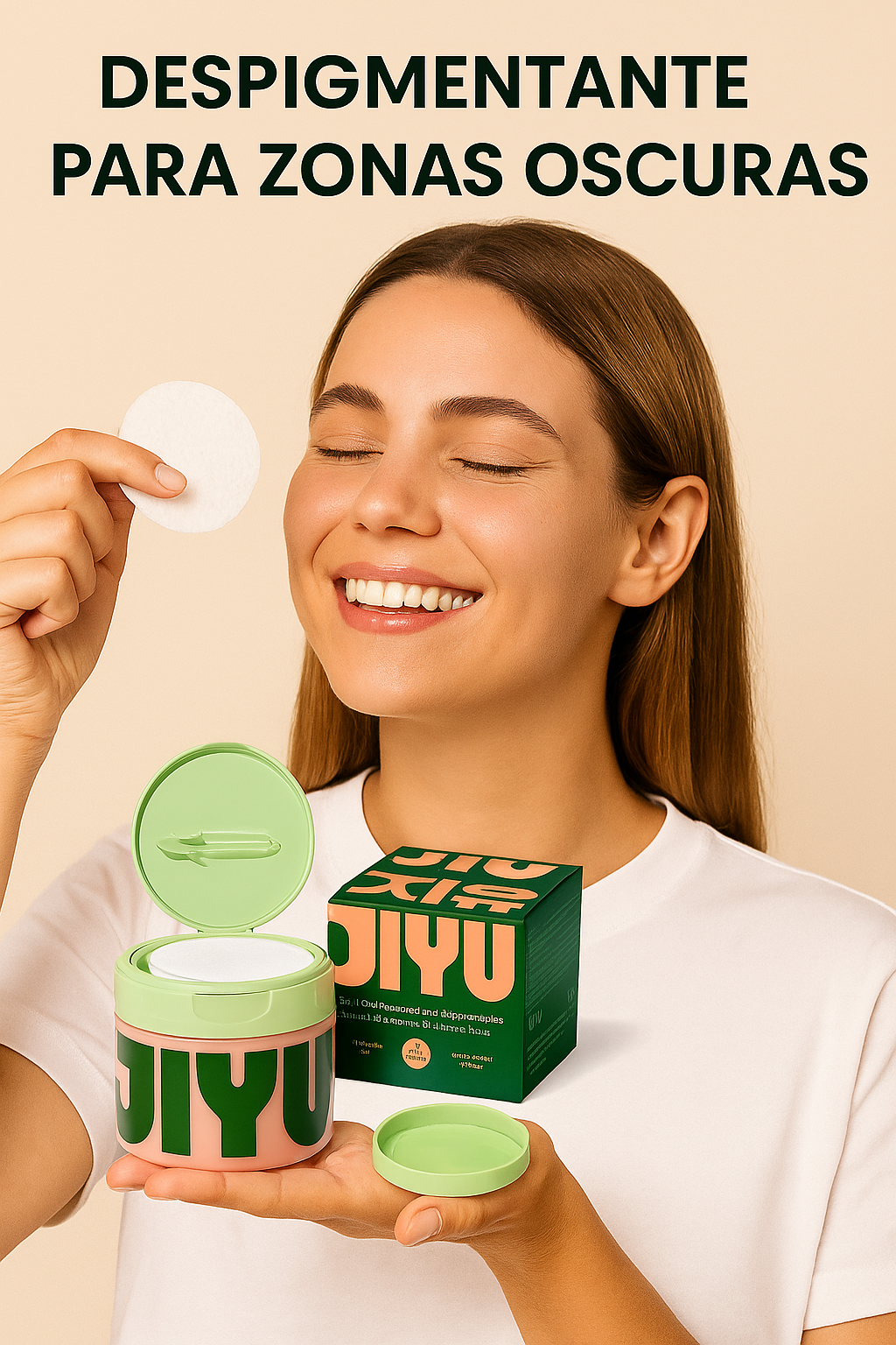 Jiyu Toner Pads X 100 – Toallitas coreanas despigmentantes, hidratantes y suavizantes