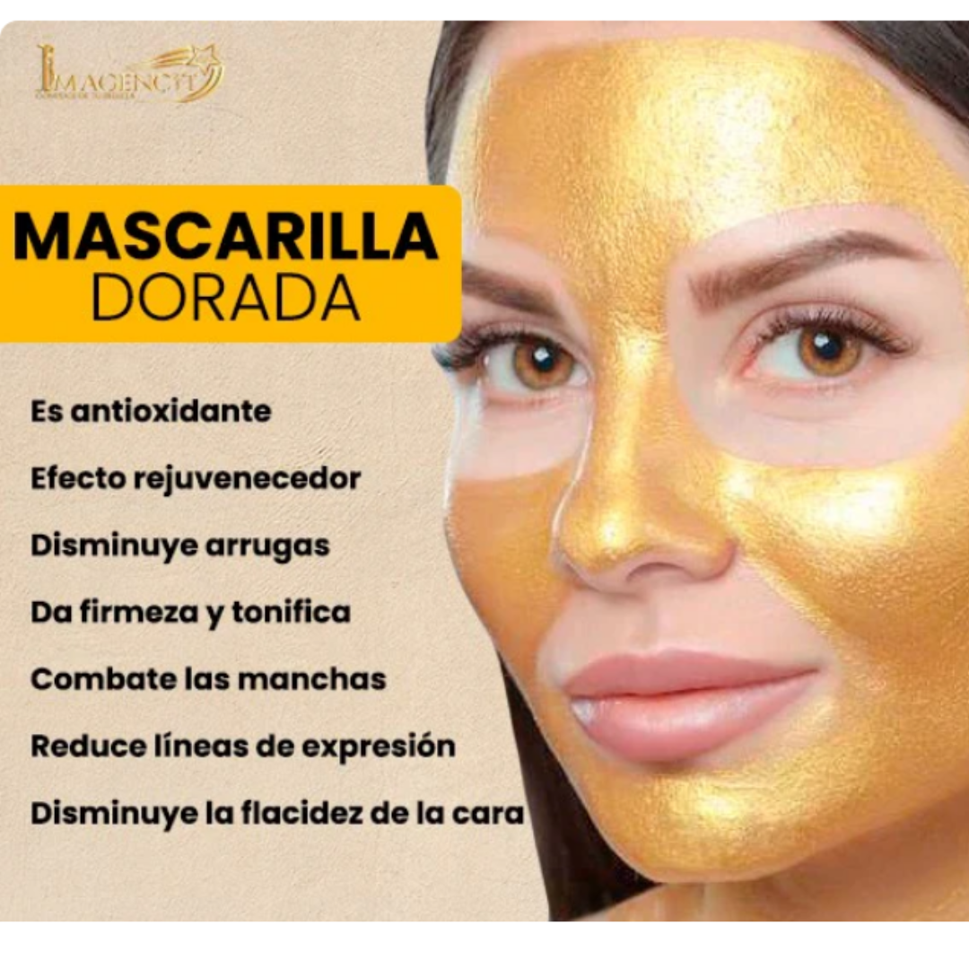 GoldMask®-Mascarilla de oro rejuvenecedora que hidrata, reafirma y revitaliza tu piel.