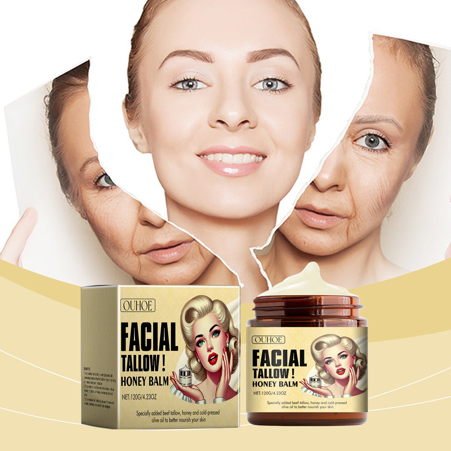 Bálsamo de Miel de Manuka y Res Batido 100% Natural, para el cuidado de la piel