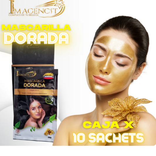 GoldMask®-Mascarilla de oro rejuvenecedora que hidrata, reafirma y revitaliza tu piel.