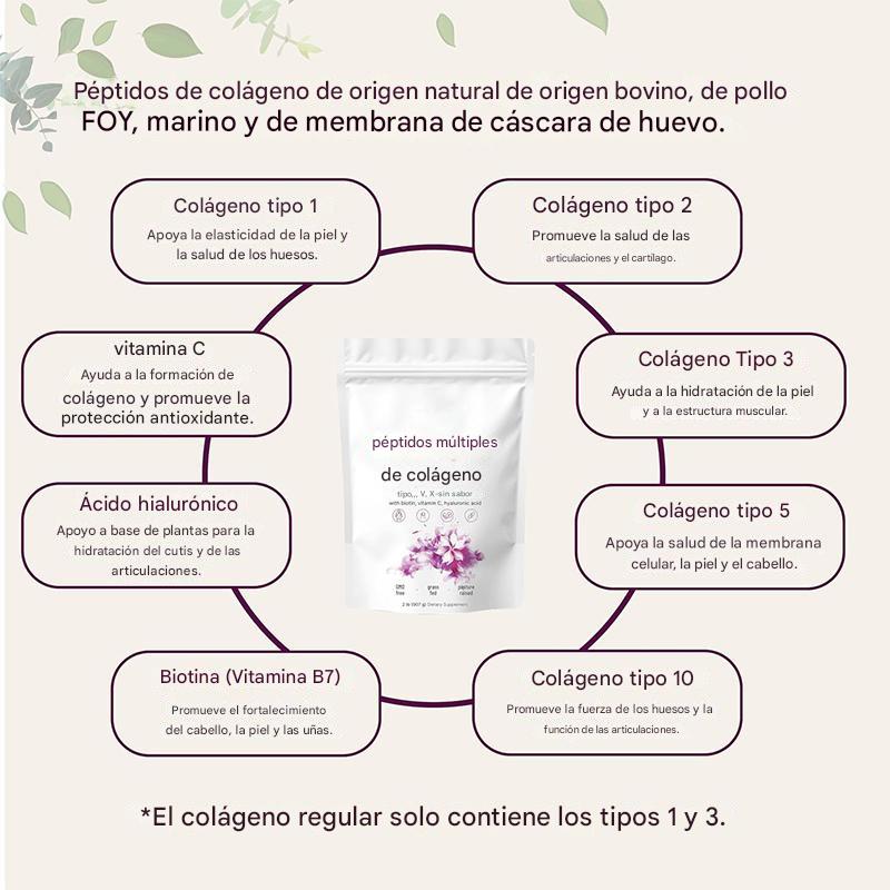 NutriGen™ Colágeno Mezcla de Proteína Anti-Envejecimiento 14-en-1