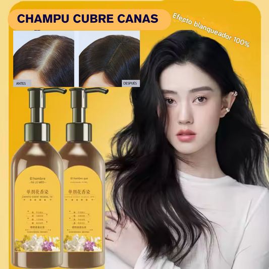 cubrecan™-Champú Anticanas Natural con Efecto Progresivo